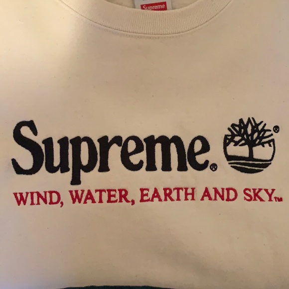 Natural (Beige) Supreme Timberland Crewneck - Picture 2 of 5
